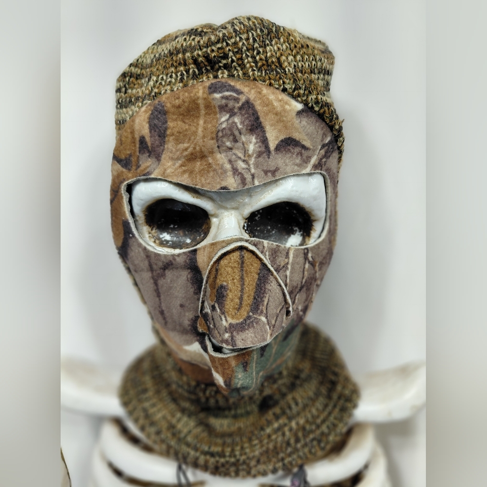 Camouflage Balaclava Knit Neoprene Pullover Snood
